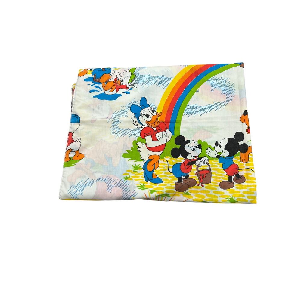 Disney Mickey Mouse Flat Sheet vintage fabric